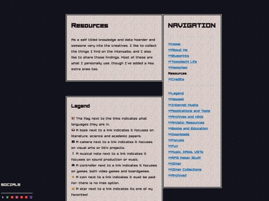 resources screenshot
