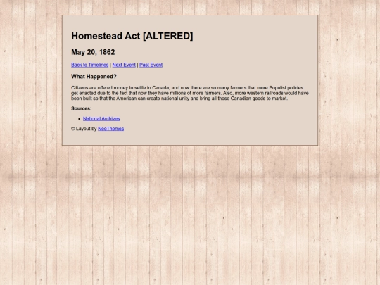 ALTERED_Homestead_Act screenshot