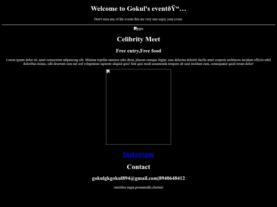 event/gokul screenshot