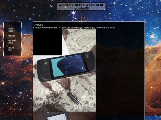 blog screenshot