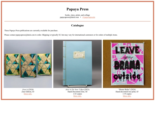 catalogue screenshot