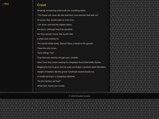 anthology/creed screenshot