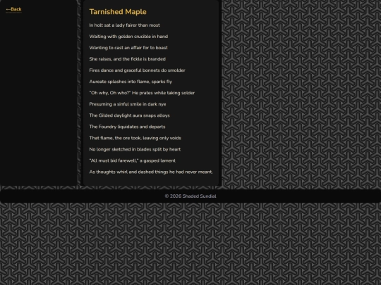 anthology/tarnished-maple screenshot