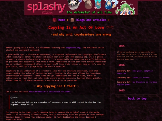 blogs_and_articles/copyheart screenshot