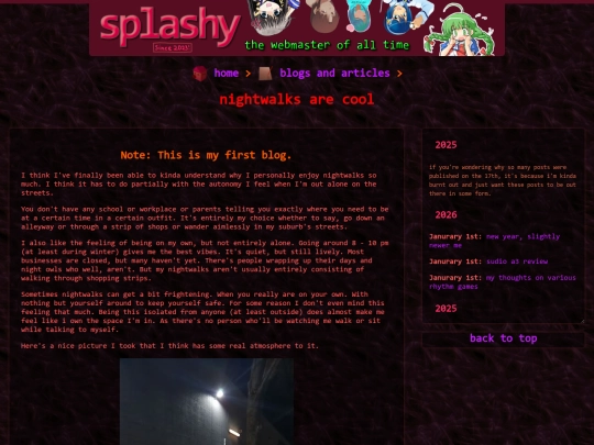 blogs_and_articles/nightwalks screenshot