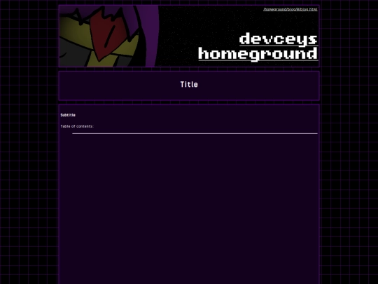 homeground/blog/0/blog screenshot