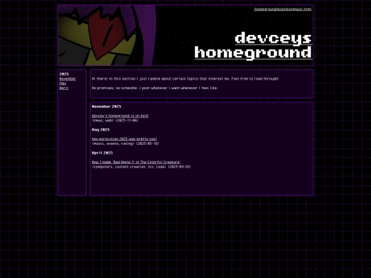 homeground/blog/blogmain screenshot