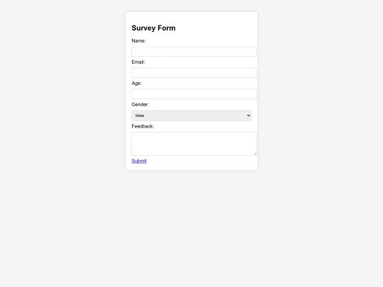 survey screenshot