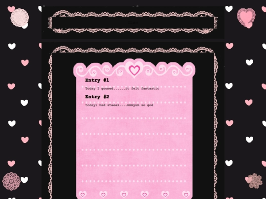 diary screenshot