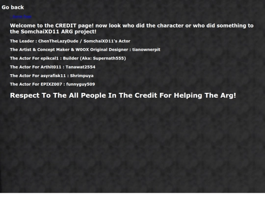 Credit screenshot