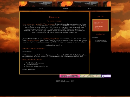 aboutme screenshot