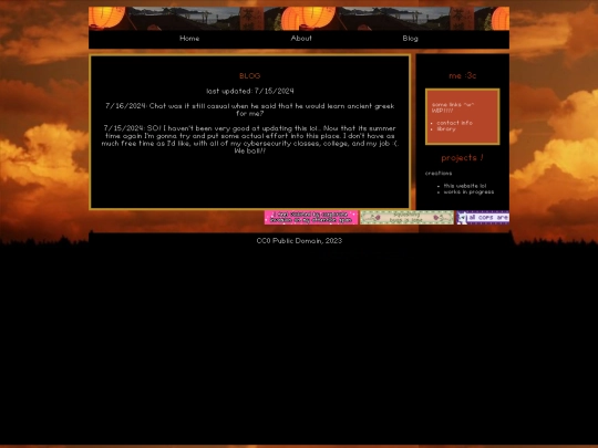 blog screenshot