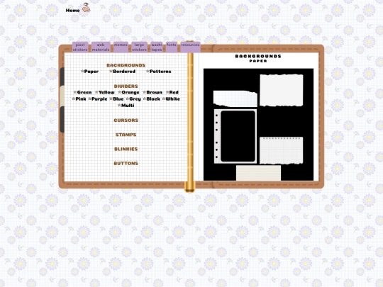 binder/web-mats screenshot