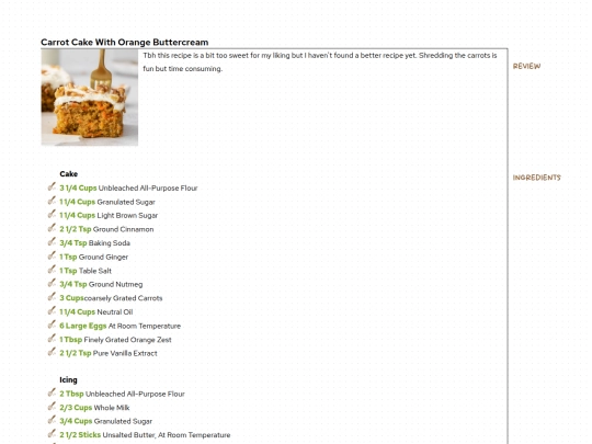 journal/entries/carrot-cake-with-orange-buttercream screenshot