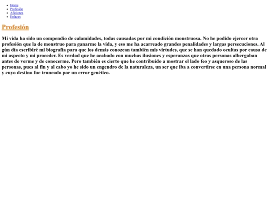 WEB MONSTRUO/profesion screenshot