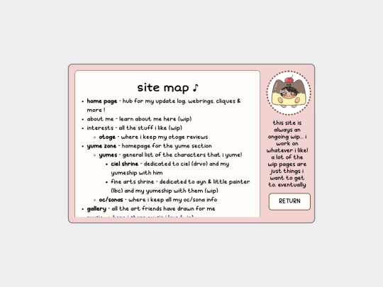 sitemap screenshot