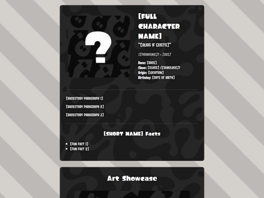characters/charactertemplate screenshot