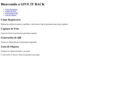index screenshot