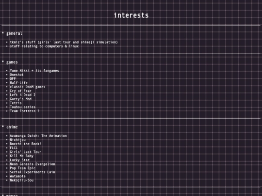 iframe/interests screenshot