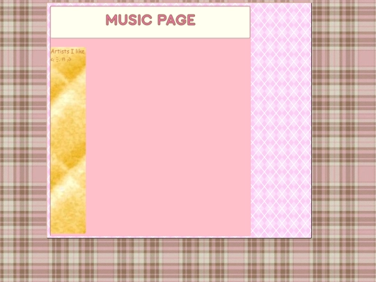 musicpage screenshot