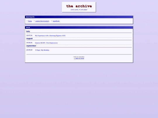 archive screenshot