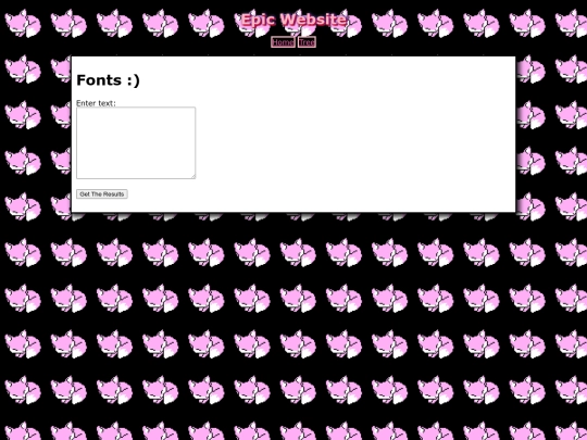 projects/fonts screenshot