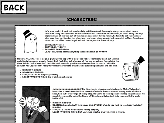 CHARS/characters screenshot