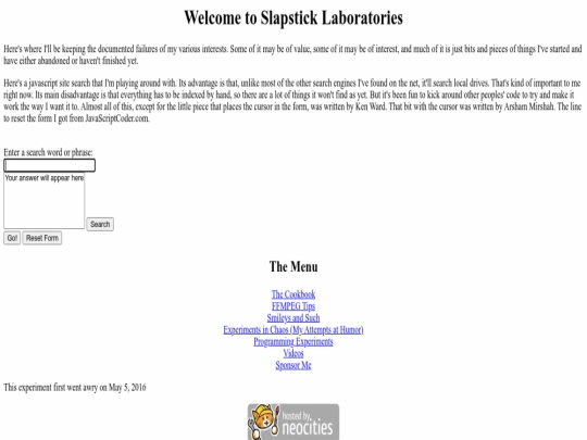 index screenshot