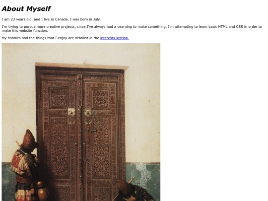 aboutmyself screenshot