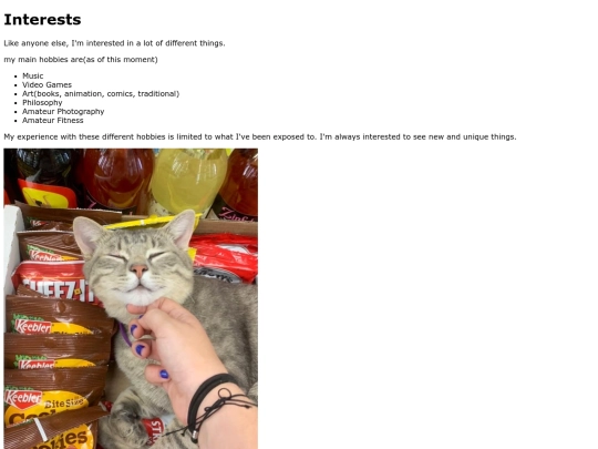 interests screenshot