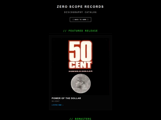 discography screenshot