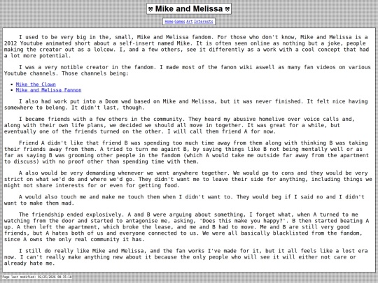 interests/mike screenshot