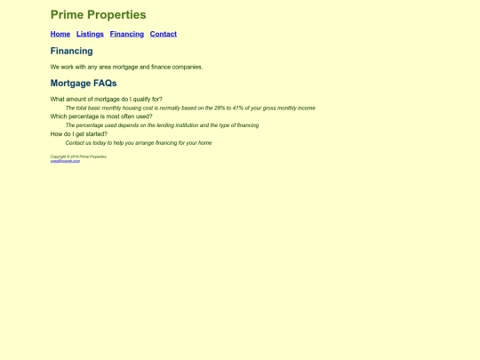 primeproperties/financing screenshot