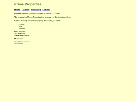 primeproperties screenshot