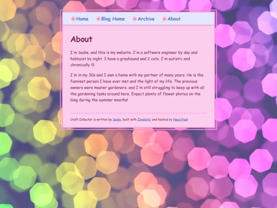blog/about screenshot