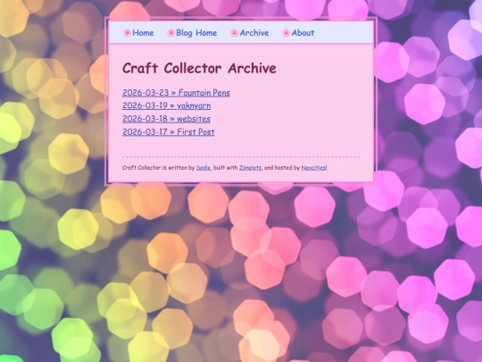 blog/archive screenshot