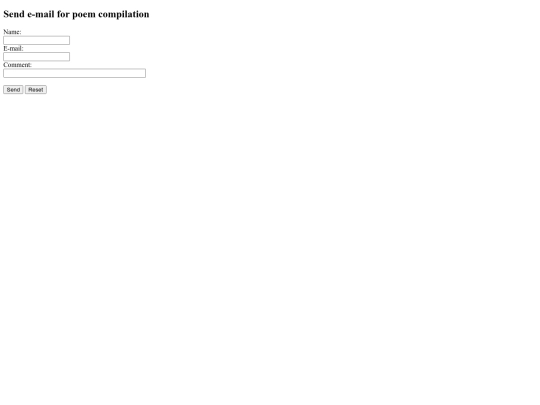 emailform screenshot