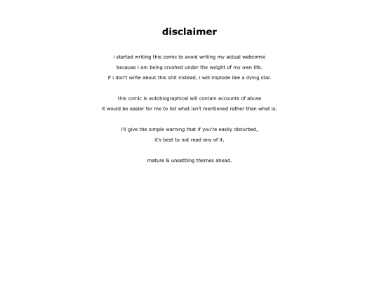disclaimer screenshot