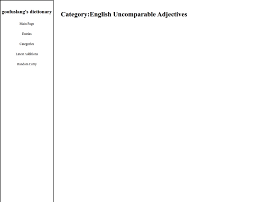 categories/english/adjectives/uncomparable screenshot