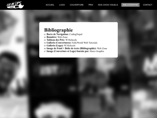 TP2/HTML/Bibliographie screenshot