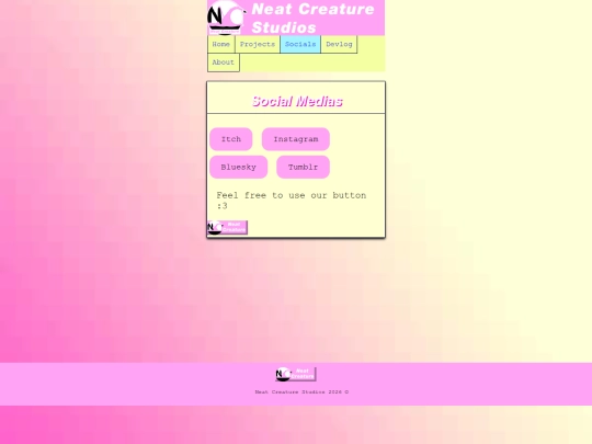 socials screenshot