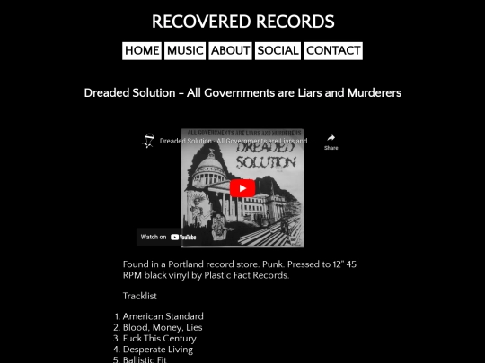 music/allgovernmentsareliarsandmurderers screenshot