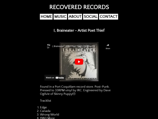 music/artistpoetthief screenshot