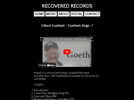 music/goethalssings screenshot