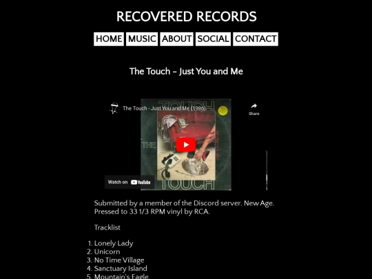 music/justyouandme screenshot