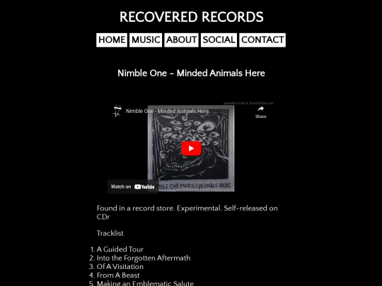 music/mindedanimalshere screenshot