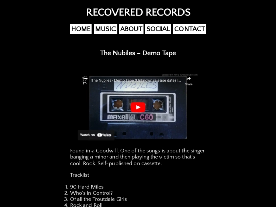 music/nubiles screenshot