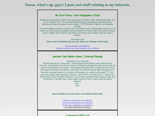 blog screenshot