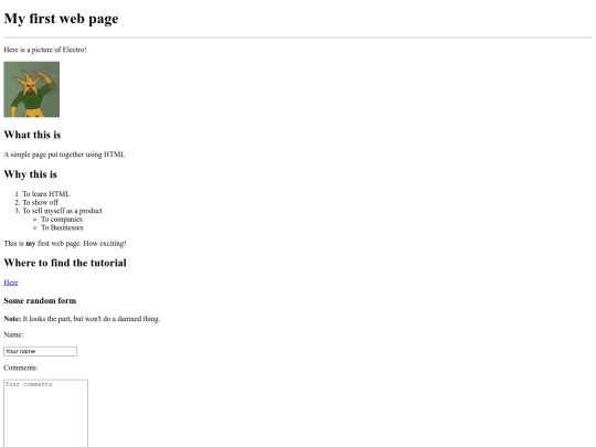 test screenshot
