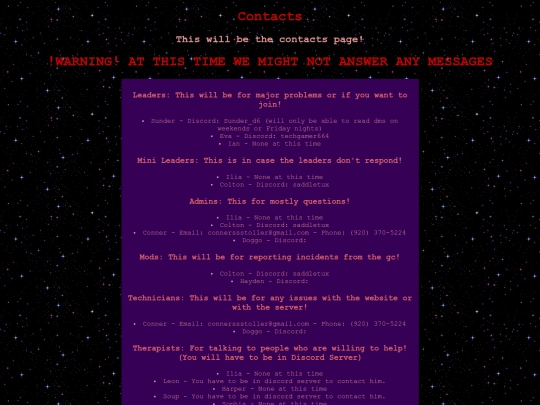 Contacts screenshot